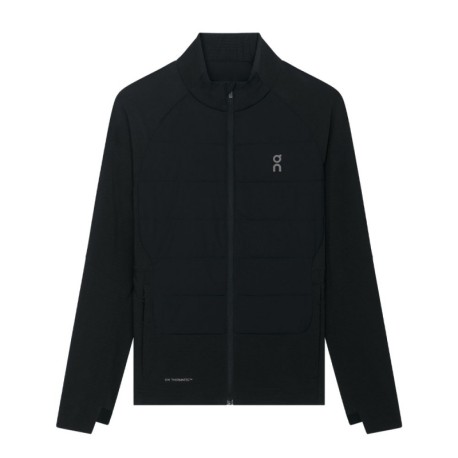 On Giacca Running Weather Hybrid Nero Donna
