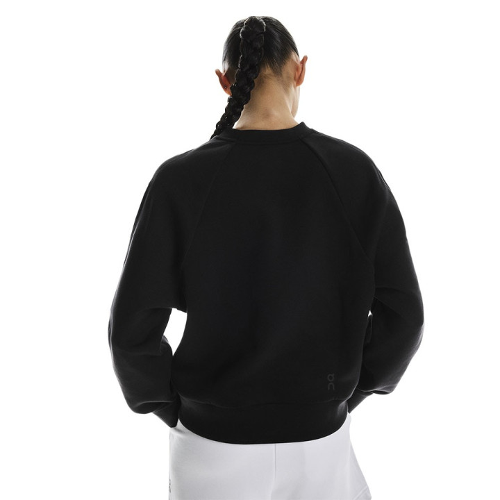 On Giacca Running Focus Tech Crew Nero Uomo