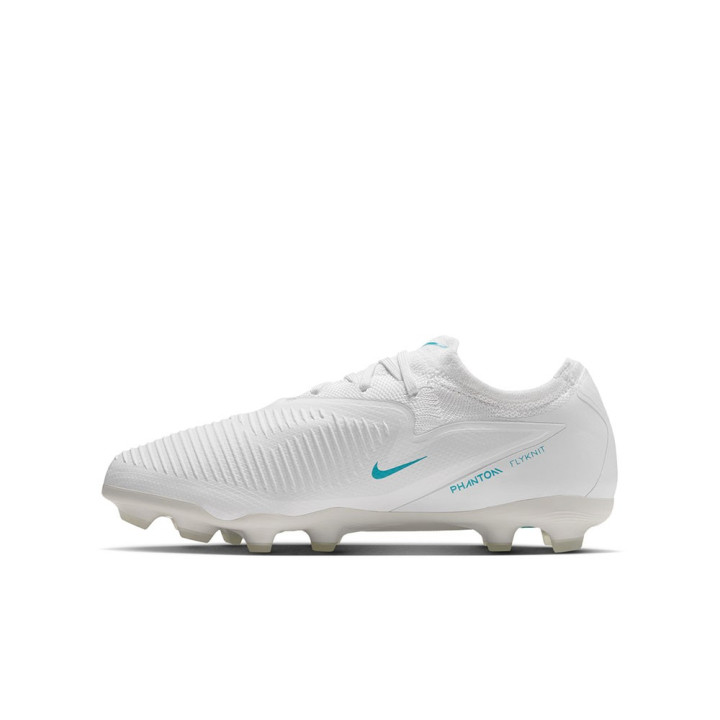 Nike Phantom 6 Low Pro Fg Mg Bianco Azzurro - Scarpe Da Calcio Bambino