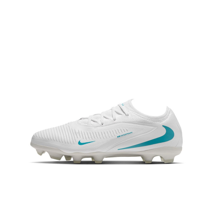 Nike Phantom 6 Low Pro Fg Mg Bianco Azzurro - Scarpe Da Calcio Bambino