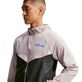 Nike Giacca Running Stride Marathon College Grigio Uomo