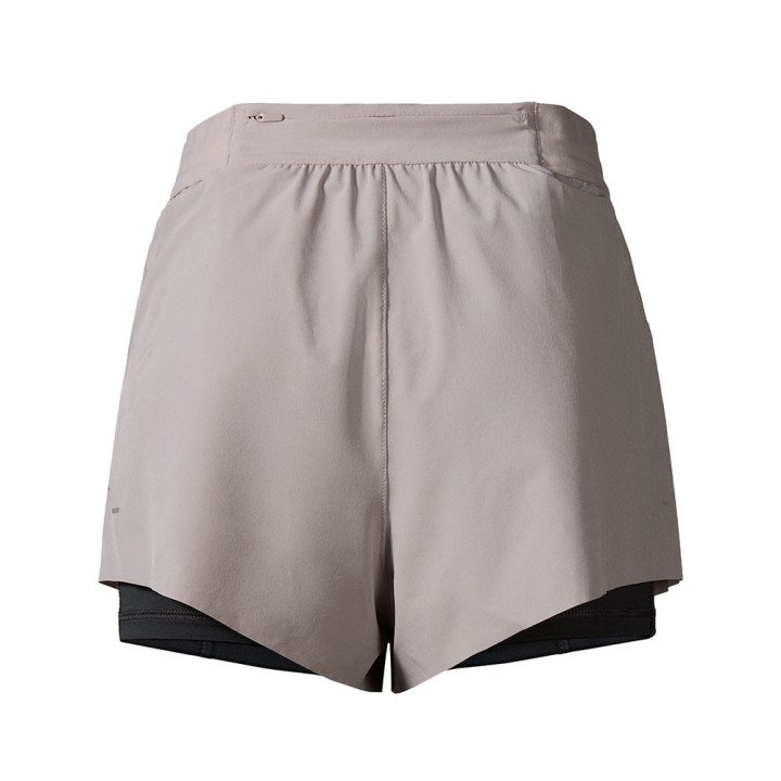 Nike Pantaloncini Running Swift 2In1 Berlin Grigio Donna