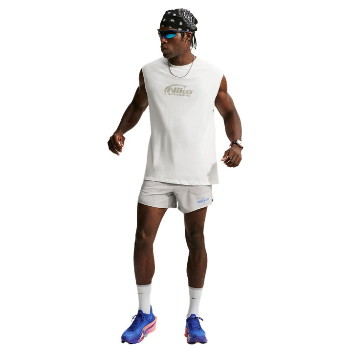 Nike Pantaloncini Running Stride 5" Marathon College Grigio Uomo