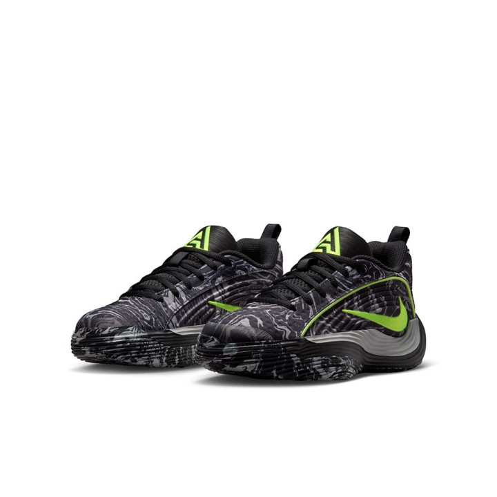 Nike Giannis Immortality 5 Gs Nero Volt-Lt Smoke - Scarpe Basket Bambino