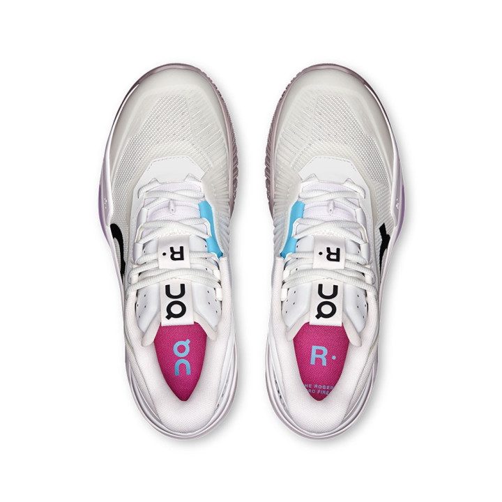 On The Roger Pro Fire Hc Bianco Rosa - Scarpe Tennis Uomo