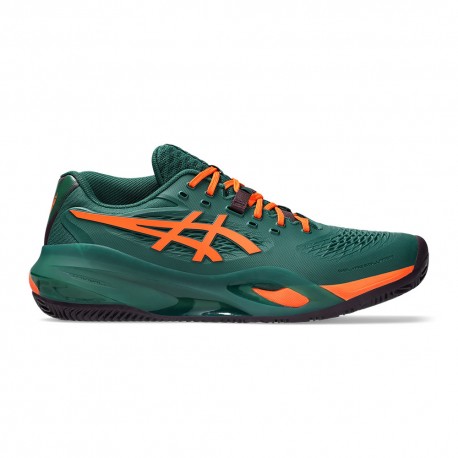 Asics Gel-Resolution X Jewel Verde Energy Arancio - Scarpe Padel Uomo