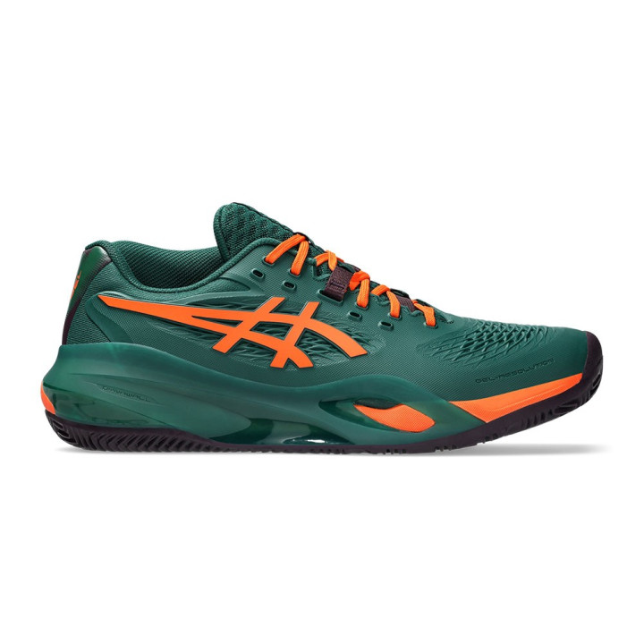 Asics Gel-Resolution X Jewel Verde Energy Arancio - Scarpe Padel Uomo