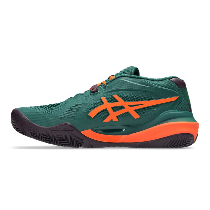 Asics Gel-Resolution X Jewel Verde Energy Arancio - Scarpe Padel Uomo