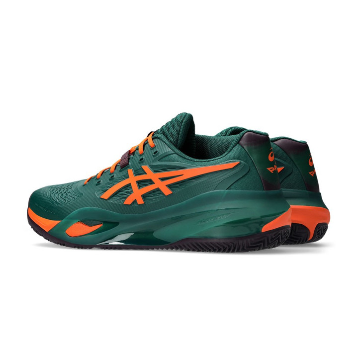 Asics Gel-Resolution X Jewel Verde Energy Arancio - Scarpe Padel Uomo