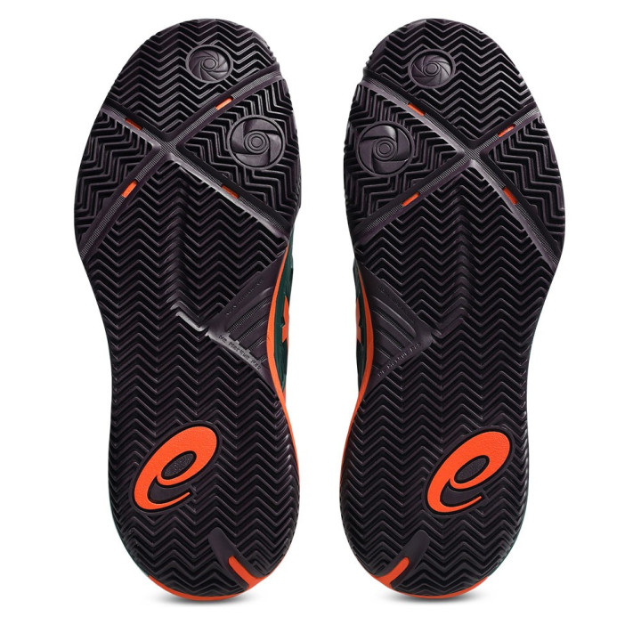 Asics Gel-Resolution X Jewel Verde Energy Arancio - Scarpe Padel Uomo