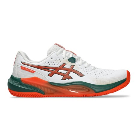 Asics Gel-Challenger 15 Bianco Energy Arancio - Scarpe Padel Uomo