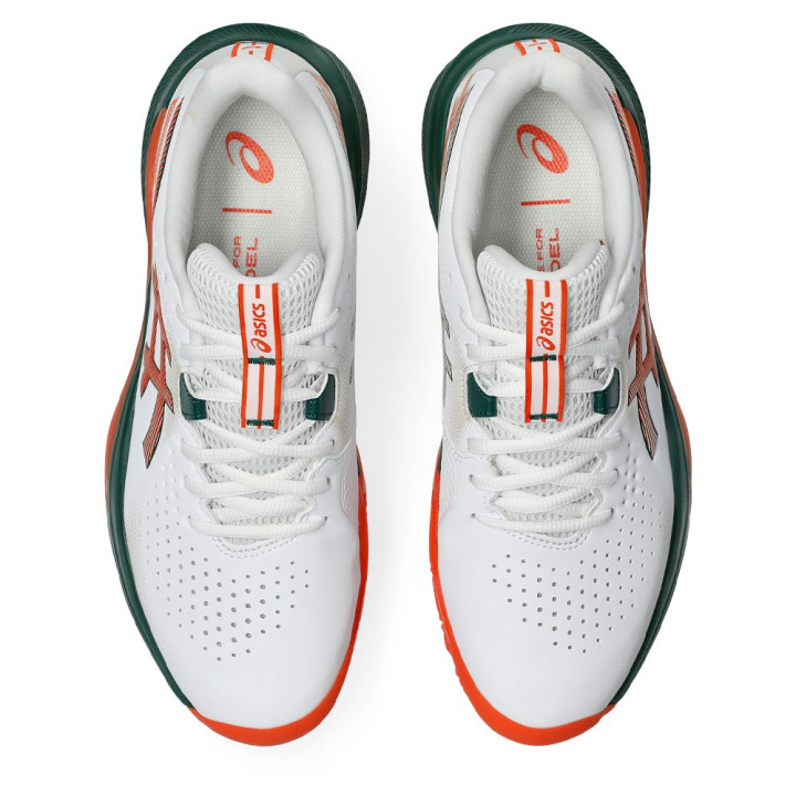 Asics Gel-Challenger 15 Bianco Energy Arancio - Scarpe Padel Uomo