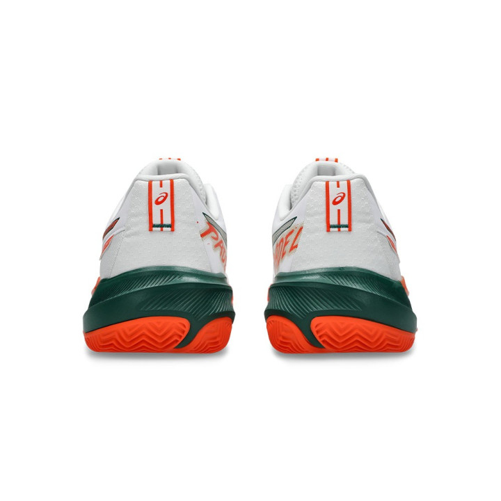 Asics Gel-Challenger 15 Bianco Energy Arancio - Scarpe Padel Uomo