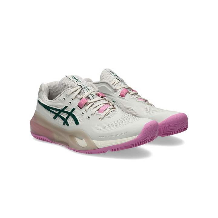 Asics Gel-Resolution X Soft Oat Jewel Verde - Scarpe Padel Donna