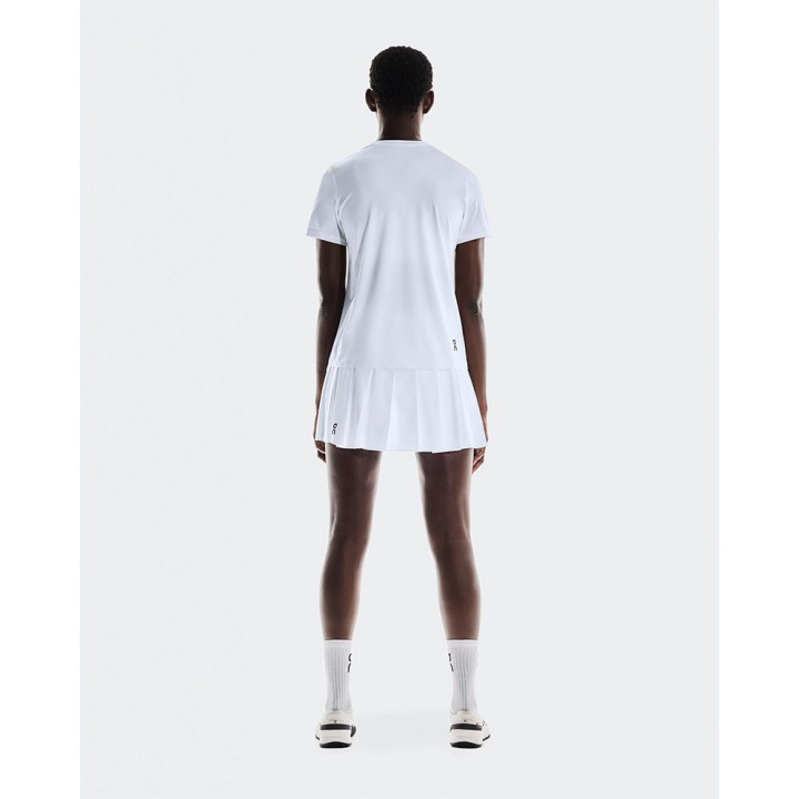 On Gonna Tennis Court Pleated Bianco Donna