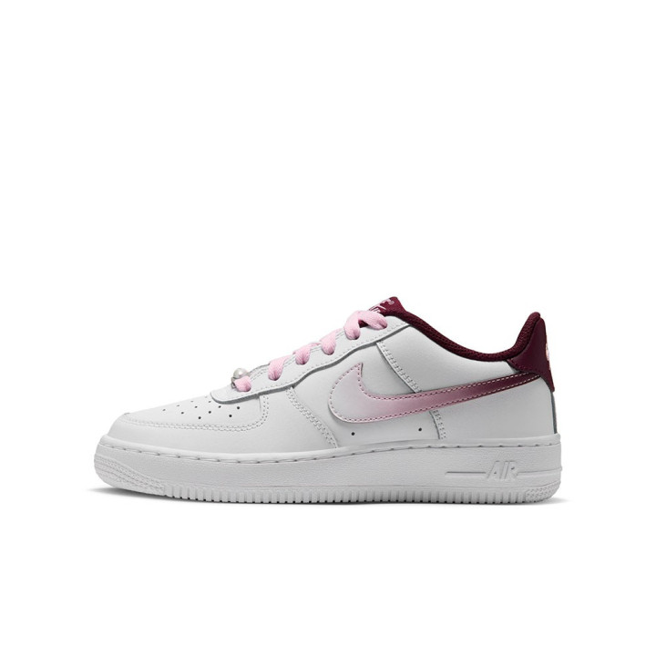 Nike Air Force 1 Le Gs Bianco Bordo' - Sneakers Bambina