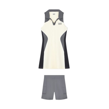 Ea7 Abito Tennis Pro Classic Nero Butter Donna