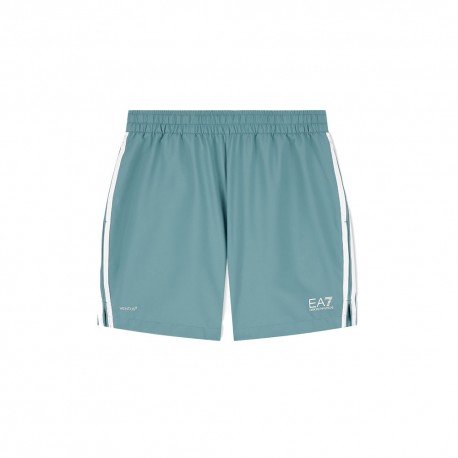 Ea7 Short Tennis Pro Bublik Argento Pine Uomo