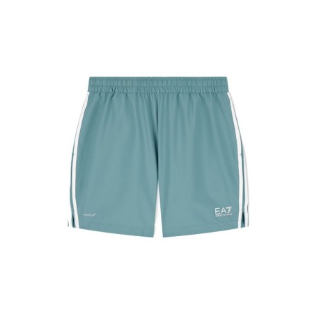 Ea7 Short Tennis Pro Bublik Argento Pine Uomo