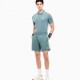 Ea7 Short Tennis Pro Bublik Argento Pine Uomo