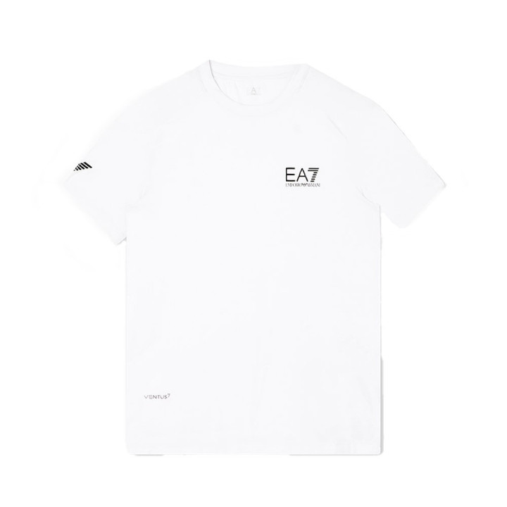 Ea7 T-Shirt Tennis Ventus7 Bianco Uomo