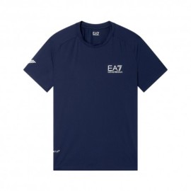 Ea7 T-Shirt Tennis Ventus7 Armani Blue Uomo