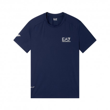 Ea7 T-Shirt Tennis Ventus7 Armani Blue Uomo