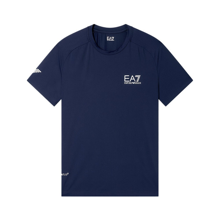 Ea7 T-Shirt Tennis Ventus7 Armani Blue Uomo
