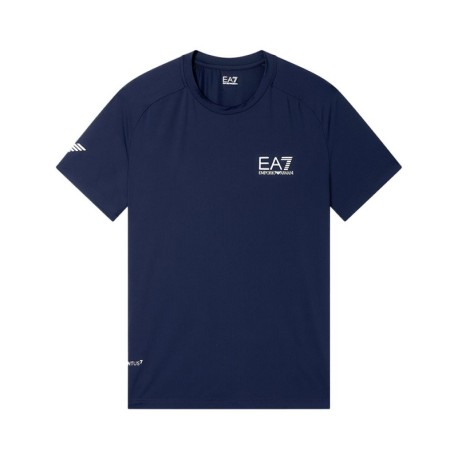 Ea7 T-Shirt Tennis Ventus7 Armani Blue Uomo