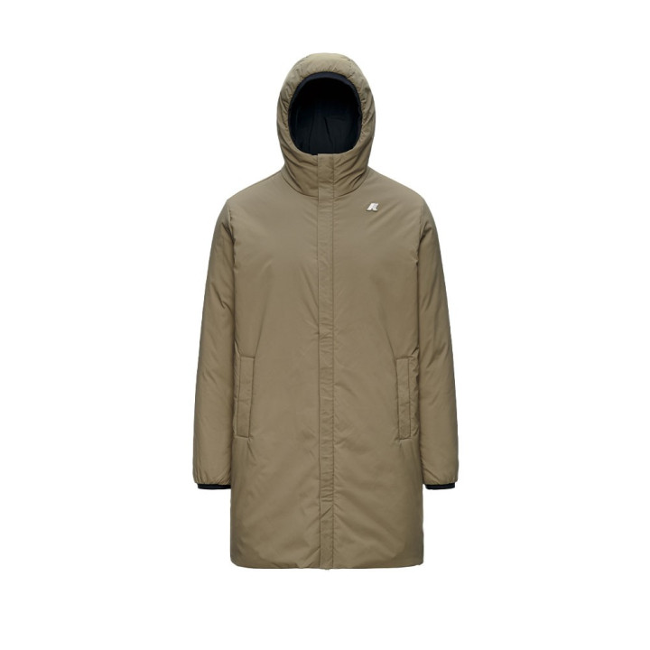 K-Way Giacca Con Cappuccio Stretch Warm Reversibile Ner Uomo