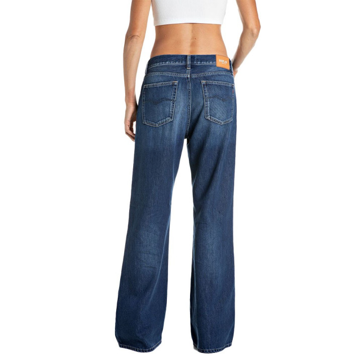 Replay Jeans Becca Relaxted Blu Medio Donna