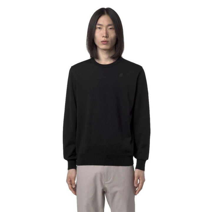 K-Way Maglia Maniche Lunghe Gircollo Sebastian Nero Uomo
