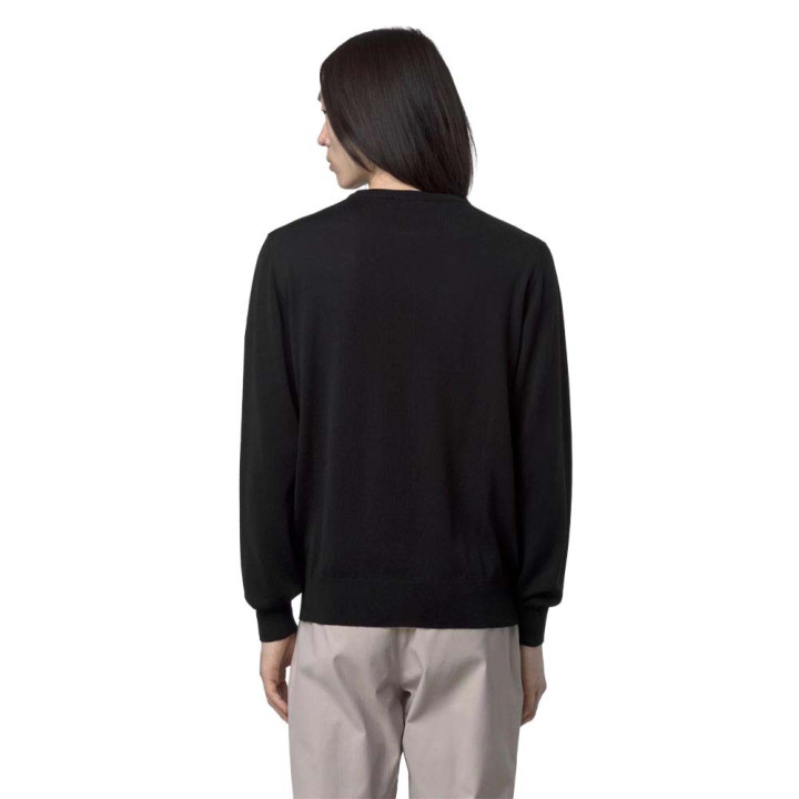 K-Way Maglia Maniche Lunghe Gircollo Sebastian Nero Uomo