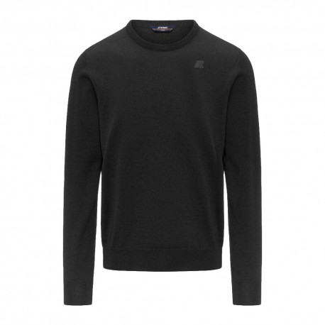 K-Way Maglia Maniche Lunghe Gircollo Sebastian Nero Uomo