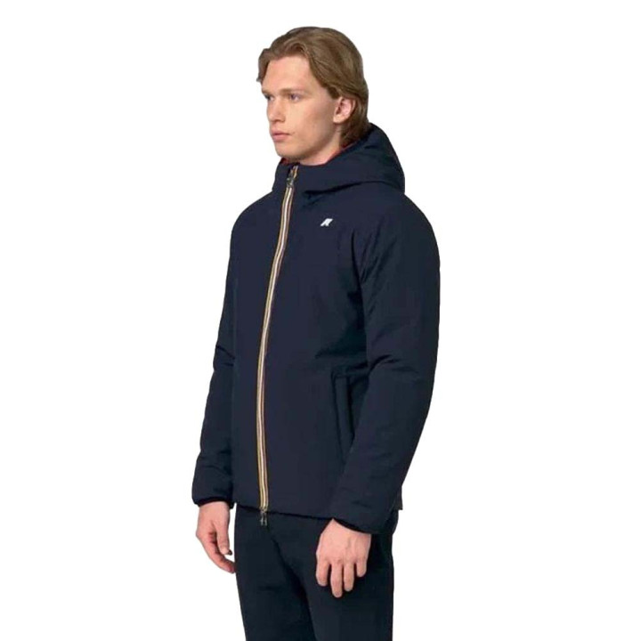 K-Way Giacca Stretch Warm Reversibile Blu Uomo