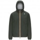 K-Way Giacca Con Cappuccio Stretch Warm Reversibile Verde Uomo