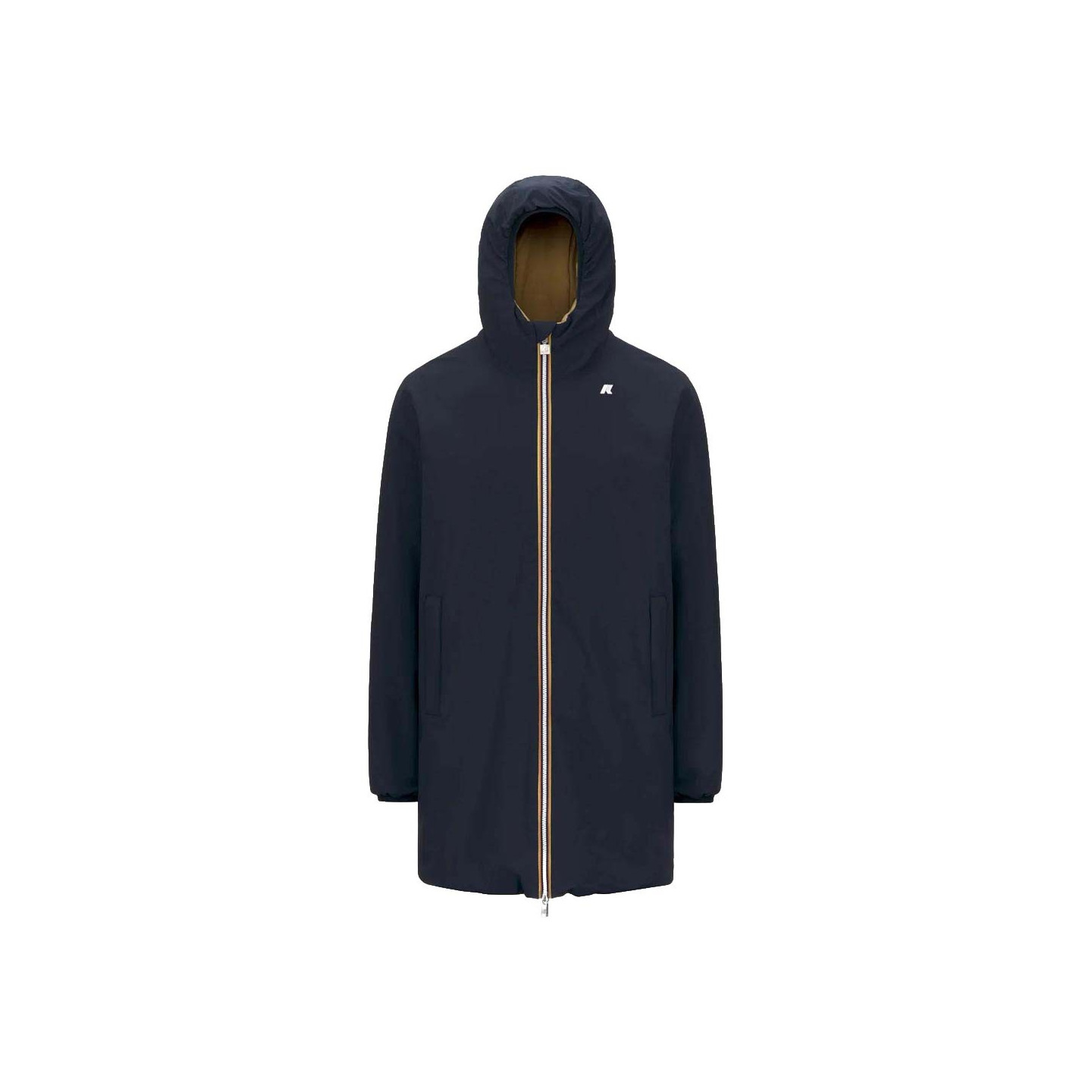 K-Way Giacca Cappuccio Stretch Warm Reversibile Blu Uomo S