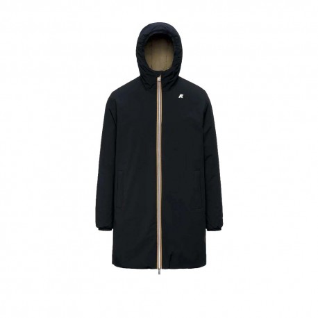K-Way Giacca Con Cappuccio Stretch Warm Reversibile Ner Uomo