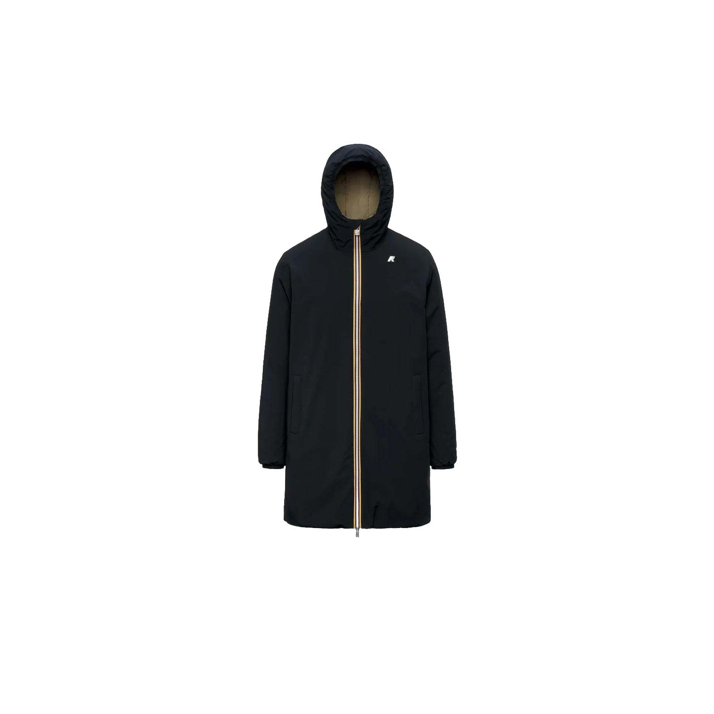 K-Way Giacca Con Cappuccio Stretch Warm Reversibile Ner Uomo XL