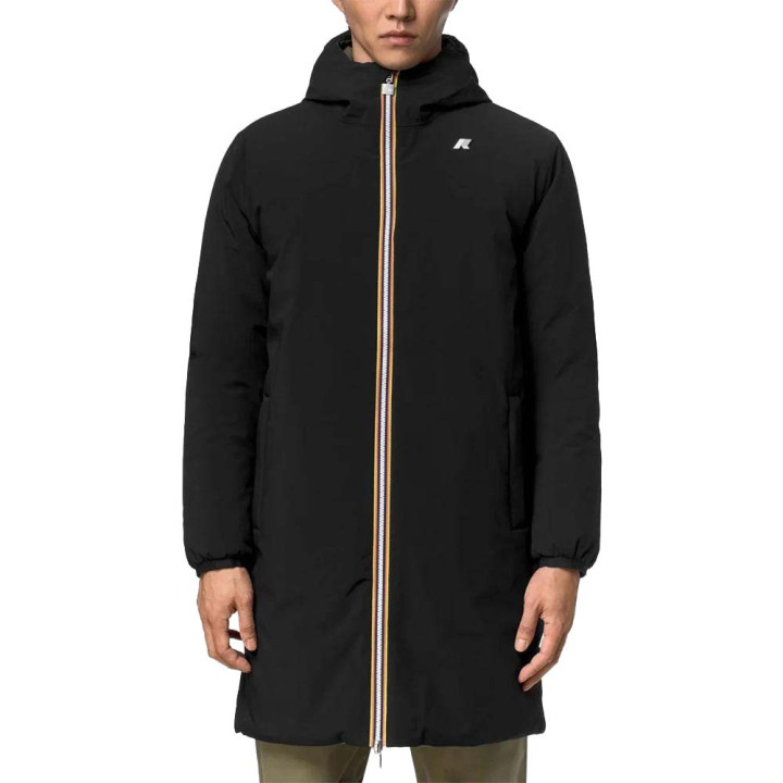 K-Way Giacca Con Cappuccio Stretch Warm Reversibile Ner Uomo