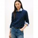 Tommy Hilfiger Soft Wool Cable 100% Lana Blu Donna