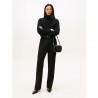 Tommy Hilfiger Soft Woll 100% Lana Dolcevita Nero Donna