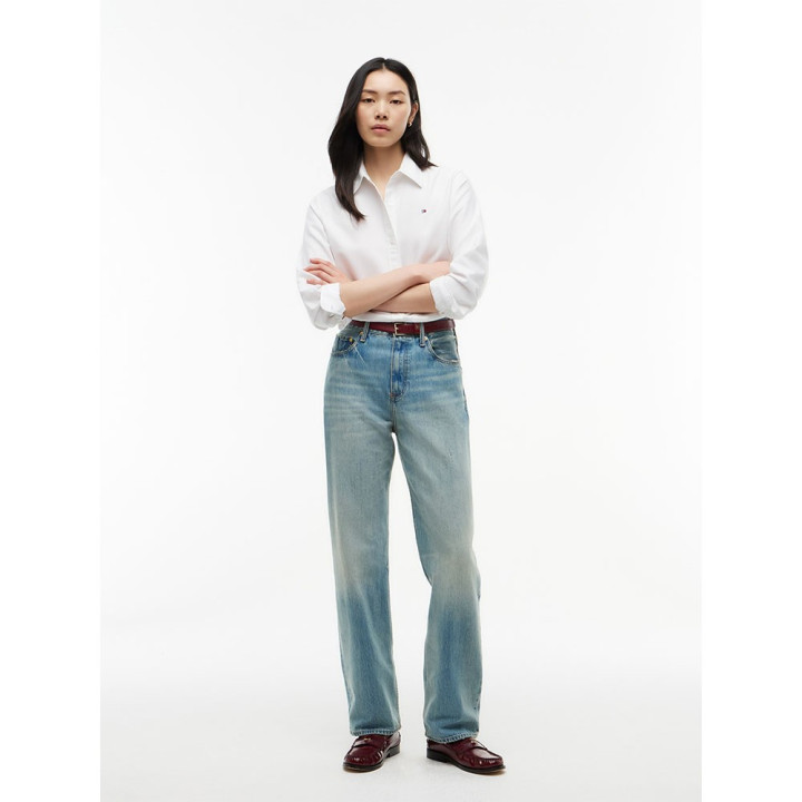 Tommy Hilfiger Jeans Sarah High Rise Straight Rio Azzurro Donna