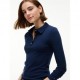 Tommy Hilfiger Polo Rib Blu Donna