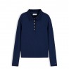 Tommy Hilfiger Polo Rib Blu Donna