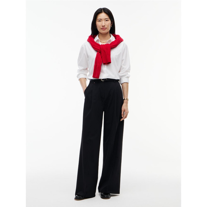 Tommy Hilfiger Pantaloni Viscosa Wide Leg Nero Donna