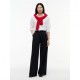 Tommy Hilfiger Pantaloni Viscosa Wide Leg Nero Donna