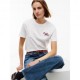Tommy Hilfiger T-Shirt Script New Reg Bianco Donna