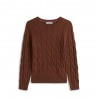 Tommy Hilfiger Soft Wool Cable 100% Lana Moro Donna