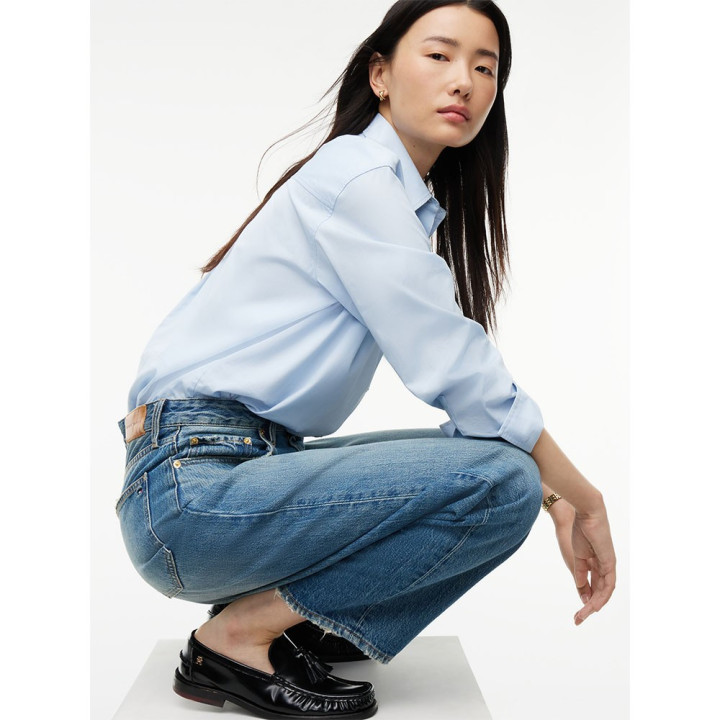 Tommy Hilfiger Jeans Quinn Mid Rise Barrel Blu Donna